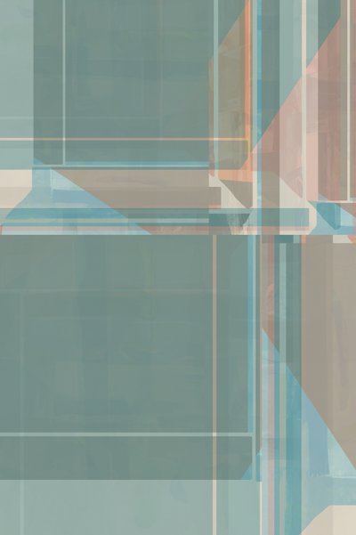 Subtelna geometria w kolorze turkusowym autorstwa cartissi