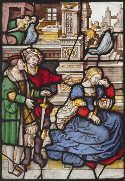 Historia Lukrecji autorstwa circle of Master of the "Kanis Triptych"