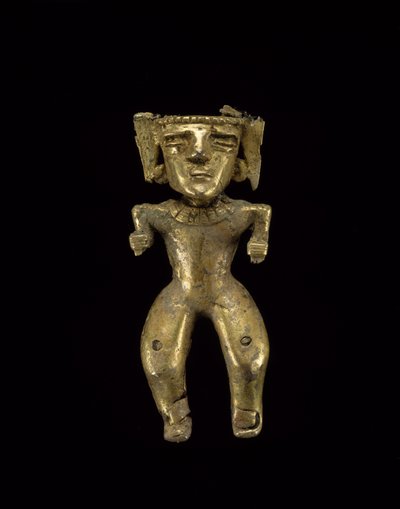 Postać stojąca, 200-1600 AD (złoto) autorstwa civilization Quimbaya