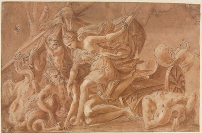 Skopiuj po przebudzeniu snu Juno od Primaticcio autorstwa copy after Francesco Primaticcio
