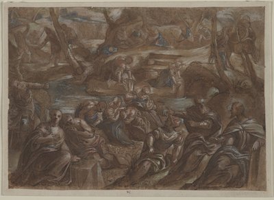 Kopia Dzieci Izraela Tintoretta Zbieranie Manna autorstwa copy after Jacopo Tintoretto