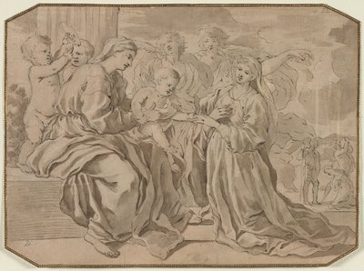 Mistyczne małżeństwo św. Katarzyny autorstwa copy after Nicolas Poussin