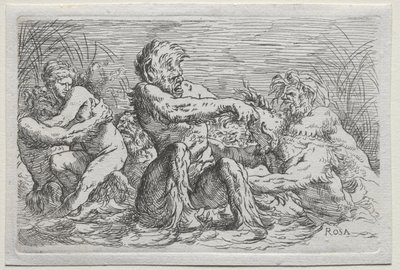 Rzeczni Bogowie autorstwa copy after Salvator Rosa