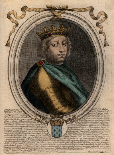 Portret Karola IV Bela (1294-1328), Króla Francji - Karol IV 