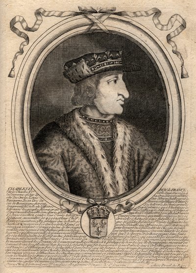 Portret Karola VI (1368-1422), króla Francji - KAROLA VI (1368-1422) króla Francji autorstwa de Larmessin