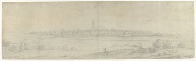Widok Naarden, 1672 Zdjęcia rysunków z najazdu francuskiego na Holandię w 1672 roku autorstwa Adama Fransa van der Meulena zachowanych w Manufacture des Gobelins (tytuł serii) autorstwa frères Moreau