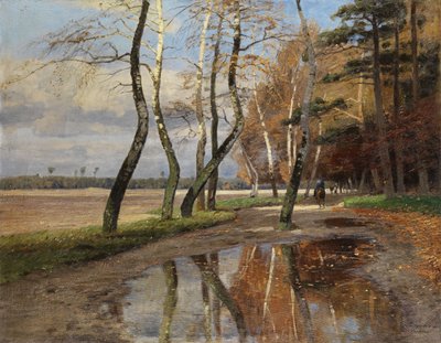 Jeźdźcy pod jesiennymi drzewami autorstwa genannt Winter Schroeter Wilhelm Schroeter