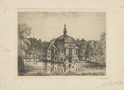 Widok na Trompenburgh autorstwa jonkheer Barthold Willem Floris van Riemsdijk