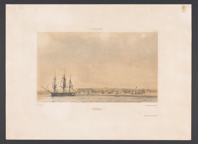 Bonaire Bonaire (tytuł na obiekcie) Indie Zachodnie (tytuł serii na obiekcie) Widoki z holenderskich Indii Zachodnich (tytuł serii) autorstwa jonkheer Jacob Eduard van Heemskerck