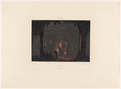 Jaskinie Hato Curaçao. Jaskinia Hato (tytuł na obiekcie) autorstwa jonkheer Jacob Eduard van Heemskerck