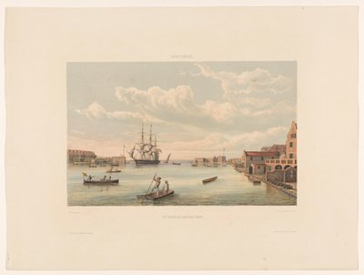 Willemstad Dochody portu Curaçao (tytuł na obiekcie) autorstwa jonkheer Jacob Eduard van Heemskerck
