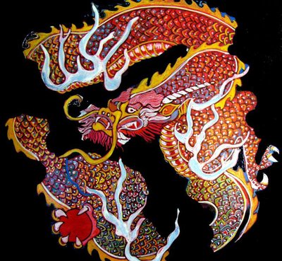 Dragon, 2013 (mixed media) autorstwa linda arthurs
