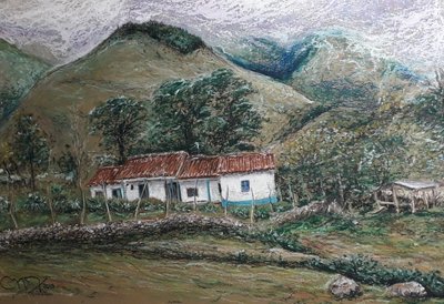 ANDYJSKI KRAJOBRAZ - LLANO LARGO WENEZUELA autorstwa miguelmendez_art.ve