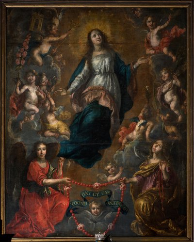 Kościół parafialny (kościół parafialny św. Jerzego). Wnętrze. Wniebowstąpienie Maryi. Nicolasa de Liemaeckère. 1640. autorstwa or Liemaecker Nicolaas de Liemakere