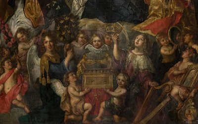 Kościół parafialny (Sint-Walburgakerk). Obraz. Nicolasa De Liemaeckère. autorstwa or Liemaecker Nicolaas de Liemakere