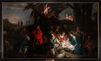 Adoracja pasterzy autorstwa or Liemaecker Nicolaas de Liemakere