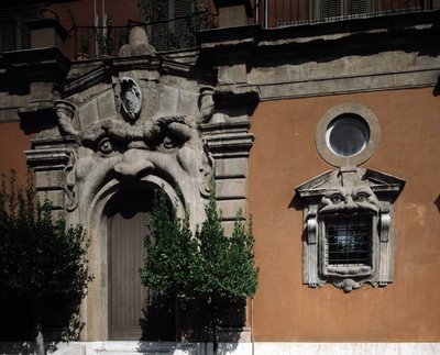 Widok na pałac Zuccari autorstwa or Zuccaro Federico Zuccari