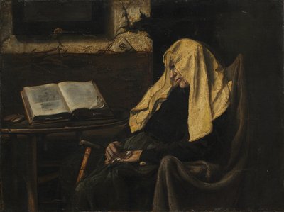 Stara kobieta śpi autorstwa possibly France, mid 19th Century