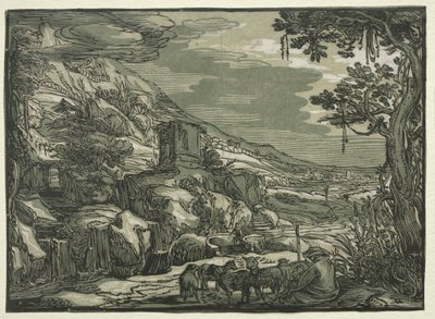 Krajobraz Arkadii autorstwa possibly after Esaias van de Velde