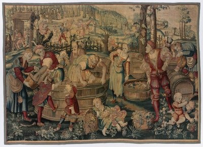 Jesień: scena w stylu vintage autorstwa possibly by Gobelins Manufactory