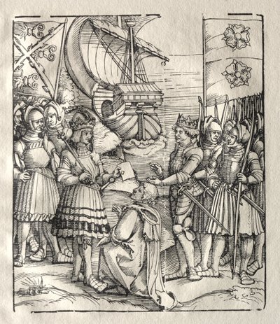 Maksymilian zawiera pokój z Henrykiem VII autorstwa possibly by Peter Flötner