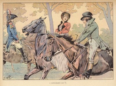 W Longchamps (rok 7) (kolor lito) autorstwa pseudonym for Onfray de Breville Jacques Job