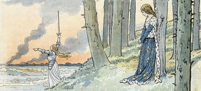 Wojna stuletnia „Francja”, jej historia opowiedziana przez G. Montorgueila, obraz Hioba” 1896 (rycina) autorstwa pseudonym for Onfray de Breville Jacques Job