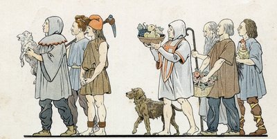W „Francja, jego historia opowiedziana przez G. Montorgueila, imagee by Job” 1896. Zbiory prywatne. autorstwa pseudonym for Onfray de Breville Jacques Job