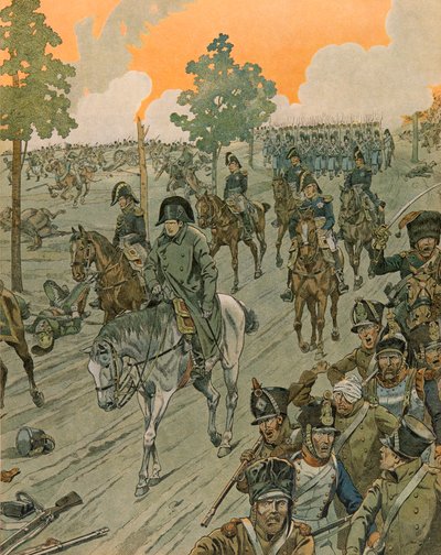 Jacques Marie Gaston Onfroy de Breville dit JOB (1858-1931) - Historia Belgii: Waterloo w wieczór bitwy (18 czerwca) autorstwa pseudonym for Onfray de Breville Jacques Job
