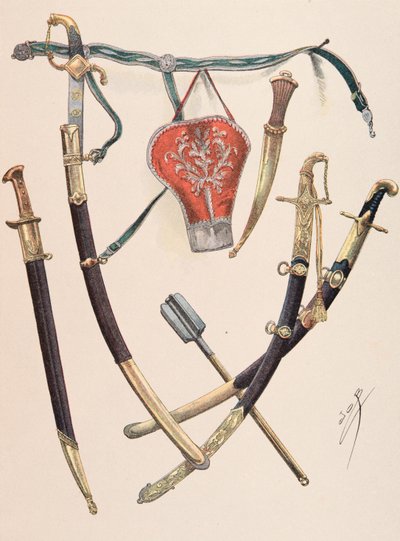 Jacques Marie Gaston Onfroy de Breville dit JOB (1858-1931) - Strój wojsk francuskich przez cały czas: Arms a l