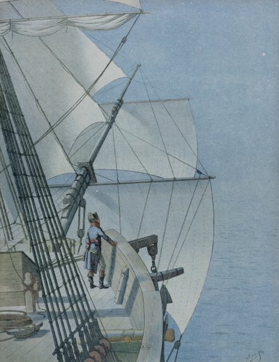 Napoleon powracający z kampanii w Egipcie autorstwa pseudonym for Onfray de Breville Jacques Job