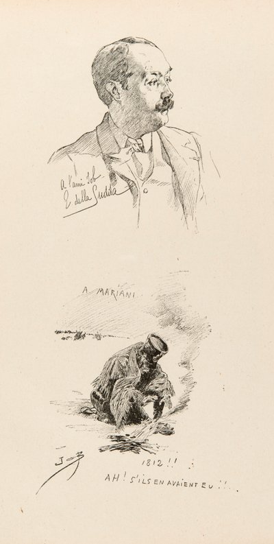 Portret Hioba (Jacques Marie Gaston Onfroy de Breville autorstwa pseudonym for Onfray de Breville Jacques Job
