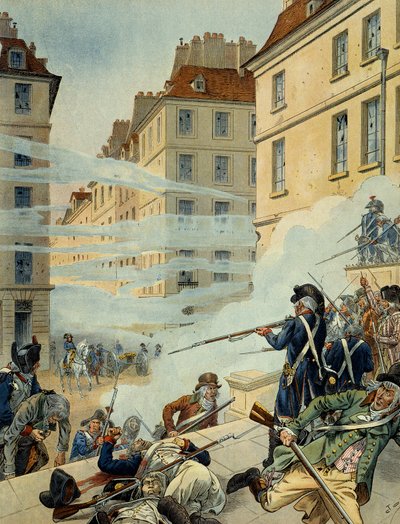 Rojalistyczne powstanie przeciwko Konwencji 5 października autorstwa pseudonym for Onfray de Breville Jacques Job