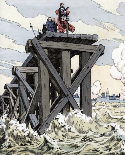 Zwycięstwa pod La Rochelle (1627-1628 autorstwa pseudonym for Onfray de Breville Jacques Job