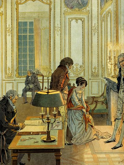 Dzień ślubu cywilnego Napoleona I Bonapartego autorstwa pseudonym for Onfray de Breville Job