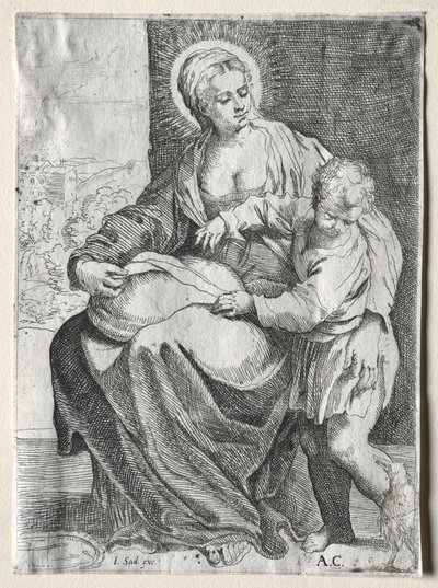 Madonna z Białym Krukiem autorstwa school of Annibale Carracci