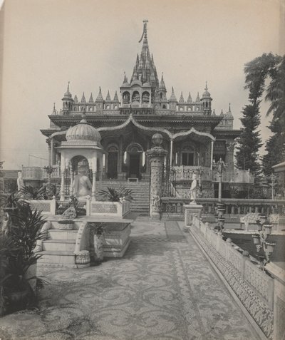 Paresnath, Świątynia Jain, Kalkuta autorstwa studio of A. W. A. Plâté Studio (Ceylonese)