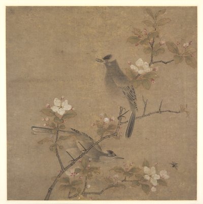 Kwiaty i ptaki autorstwa style of Qian Xuan