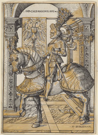 Konny portret cesarza Maksymiliana I autorstwa the Elder Hans Burgkmair