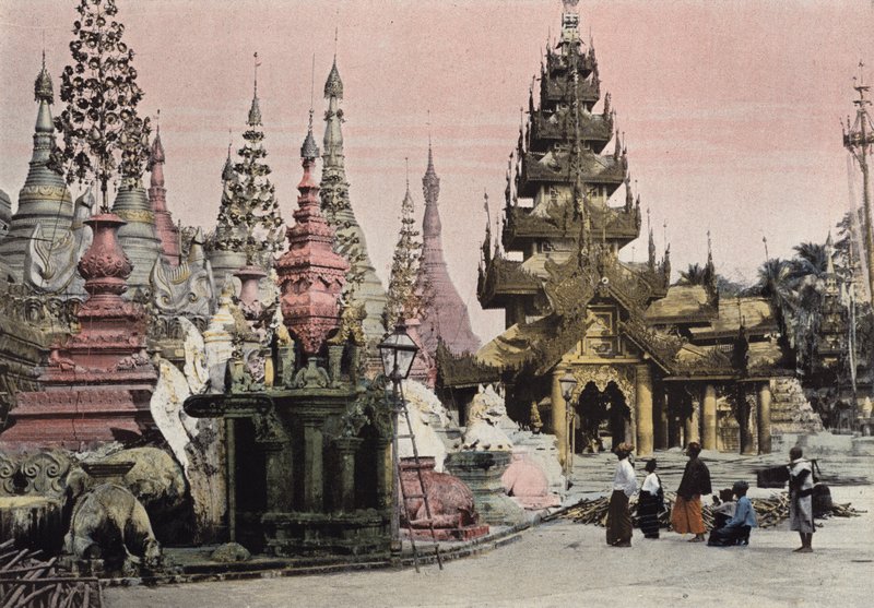 Rangun, Pagoda De Choue Dagoun autorstwa European Photographer