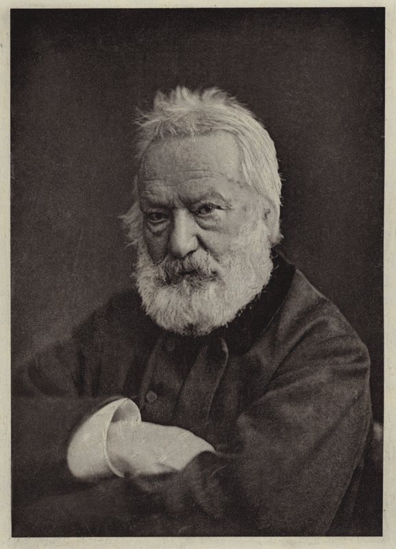 Victor Hugo (zdjęcie czarno-białe) autorstwa Nadar