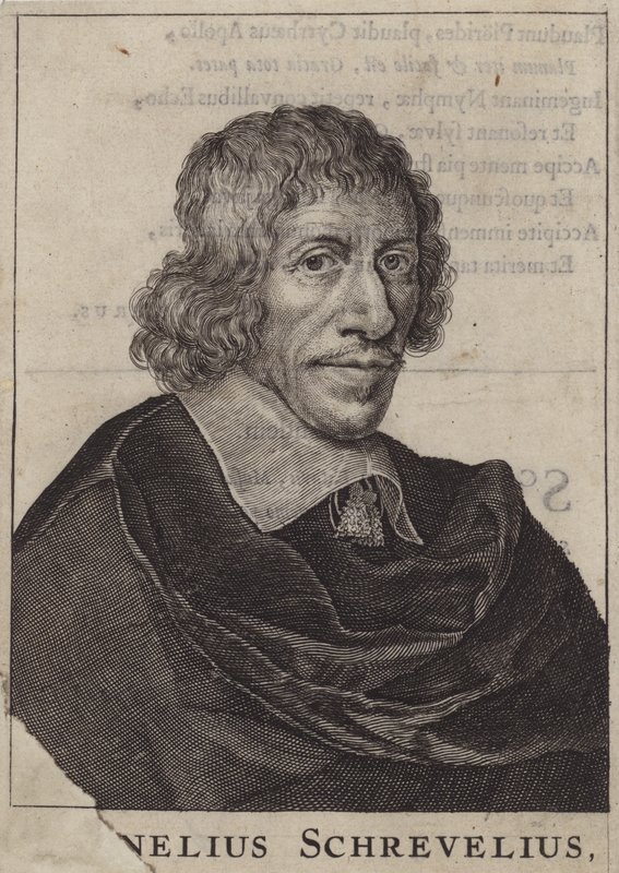 Cornelis Shrevel, holenderski lekarz i uczony (grafika) autorstwa (after) Dutch School