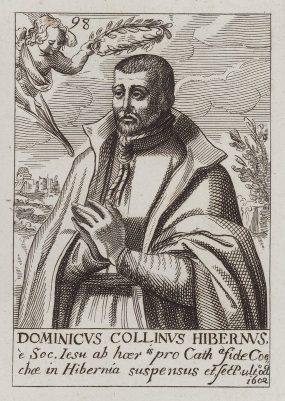 Dominic Collins , irlandzki jezuita i katolicki męczennik (grafika) autorstwa (after) English School