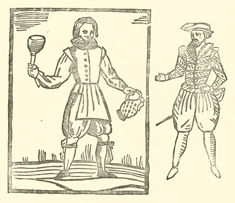 Ilustracja do Ballad Roxburghe (drzeworyt) autorstwa (after) English School