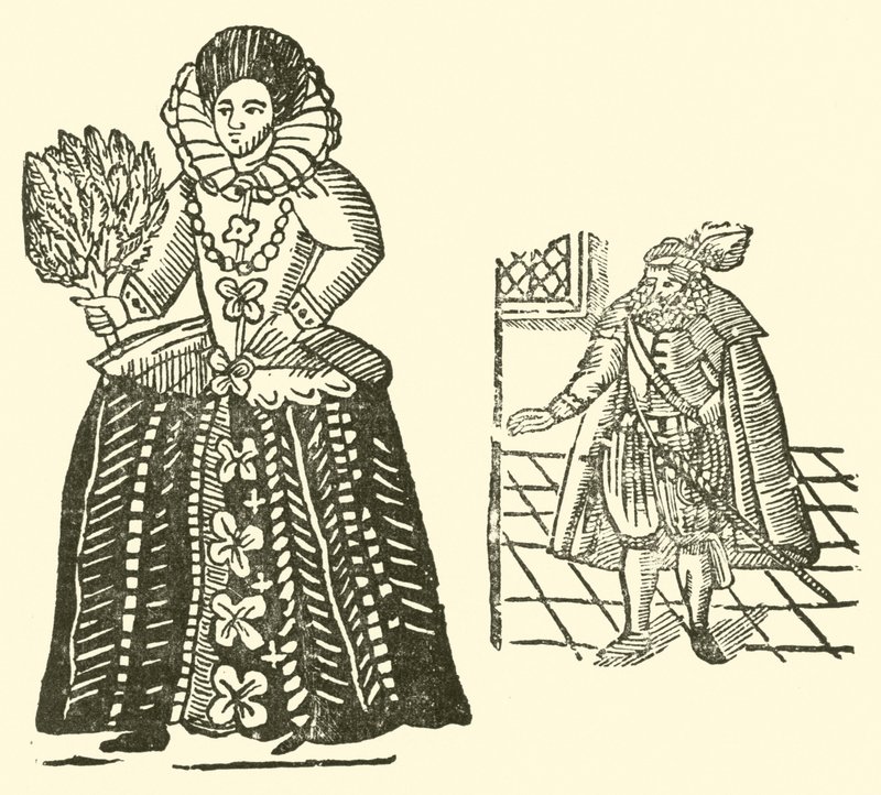 Ilustracja do Ballad Roxburghe (drzeworyt) autorstwa (after) English School