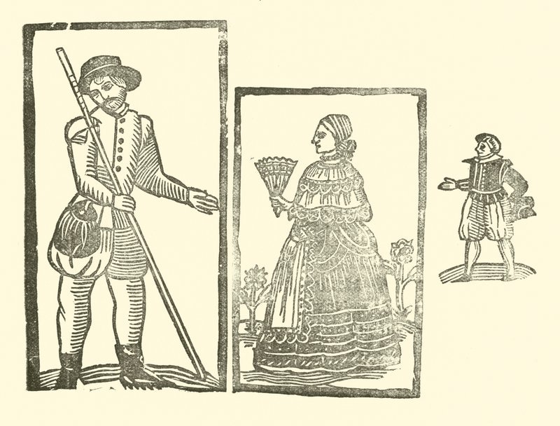 Ilustracja do Ballad Roxburghe (drzeworyt) autorstwa (after) English School