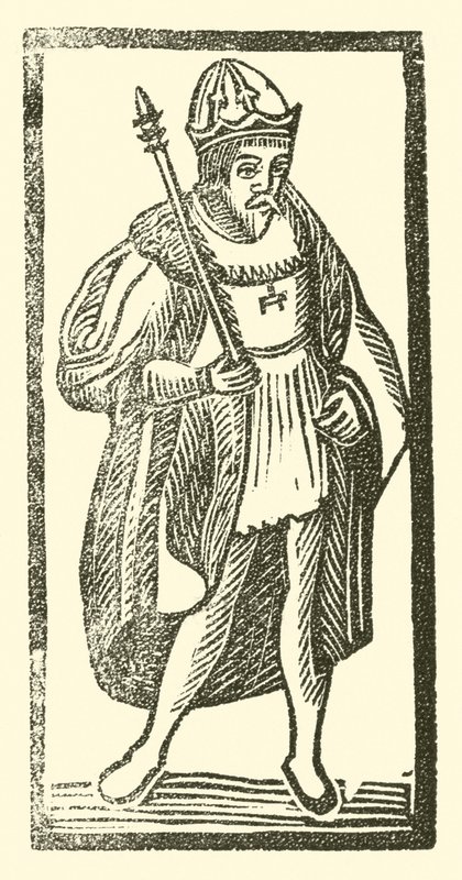 Ilustracja do Ballad Roxburghe (drzeworyt) autorstwa (after) English School