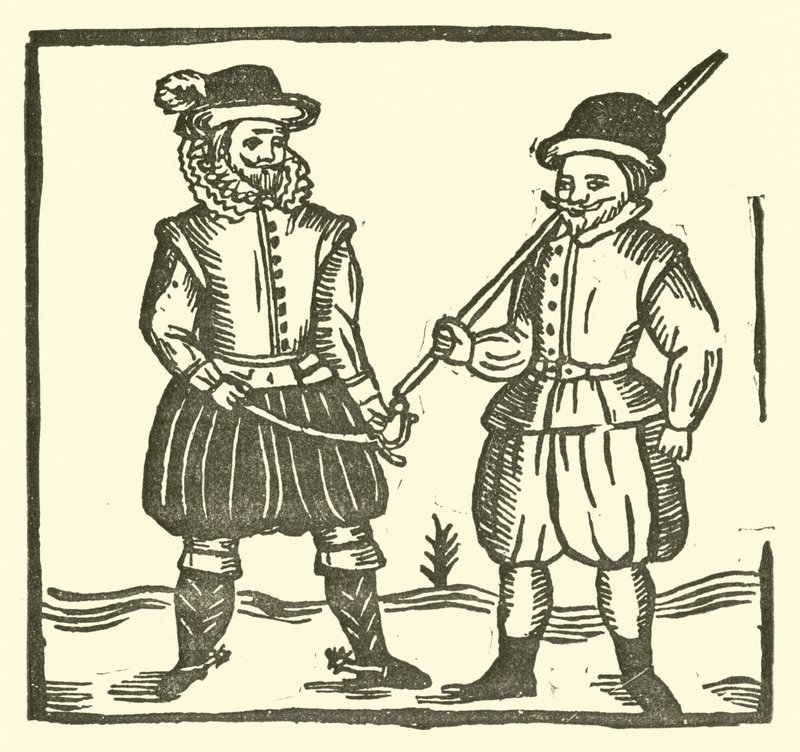 Ilustracja do Ballad Roxburghe (drzeworyt) autorstwa (after) English School