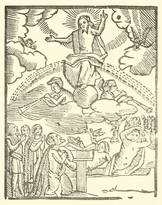 Ilustracja do Ballad Roxburghe (drzeworyt) autorstwa (after) English School