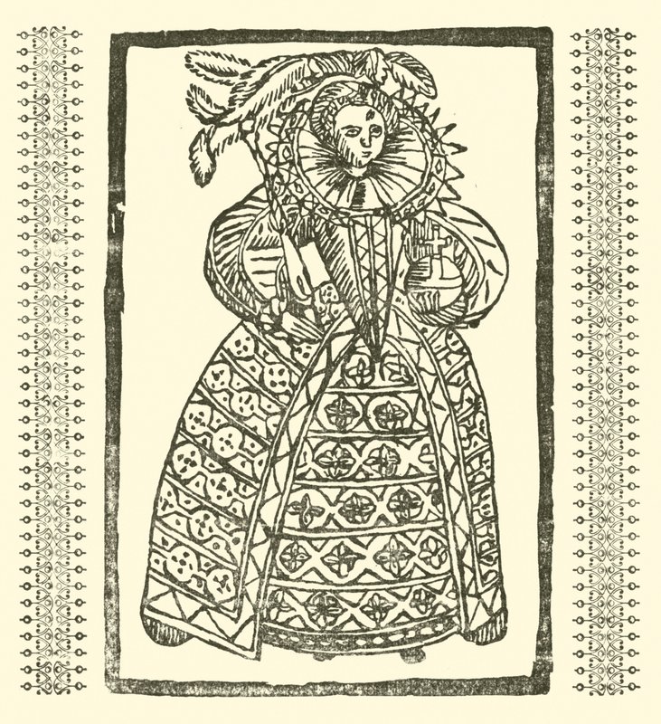 Ilustracja do Ballad Roxburghe (drzeworyt) autorstwa (after) English School